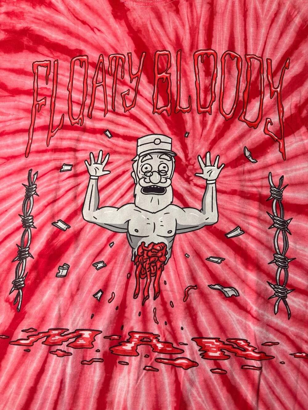 Rick and Morty Floaty Bloody Man T-Shirt XL